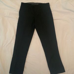 Mens slim fit black dress pants